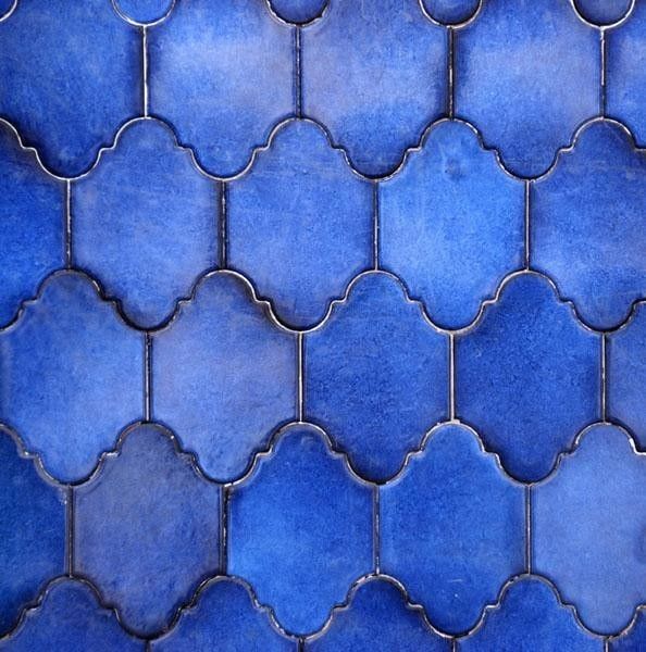 Scallop Shaped Tile Wallpaper - Contemporary - Wallpaper - other ...