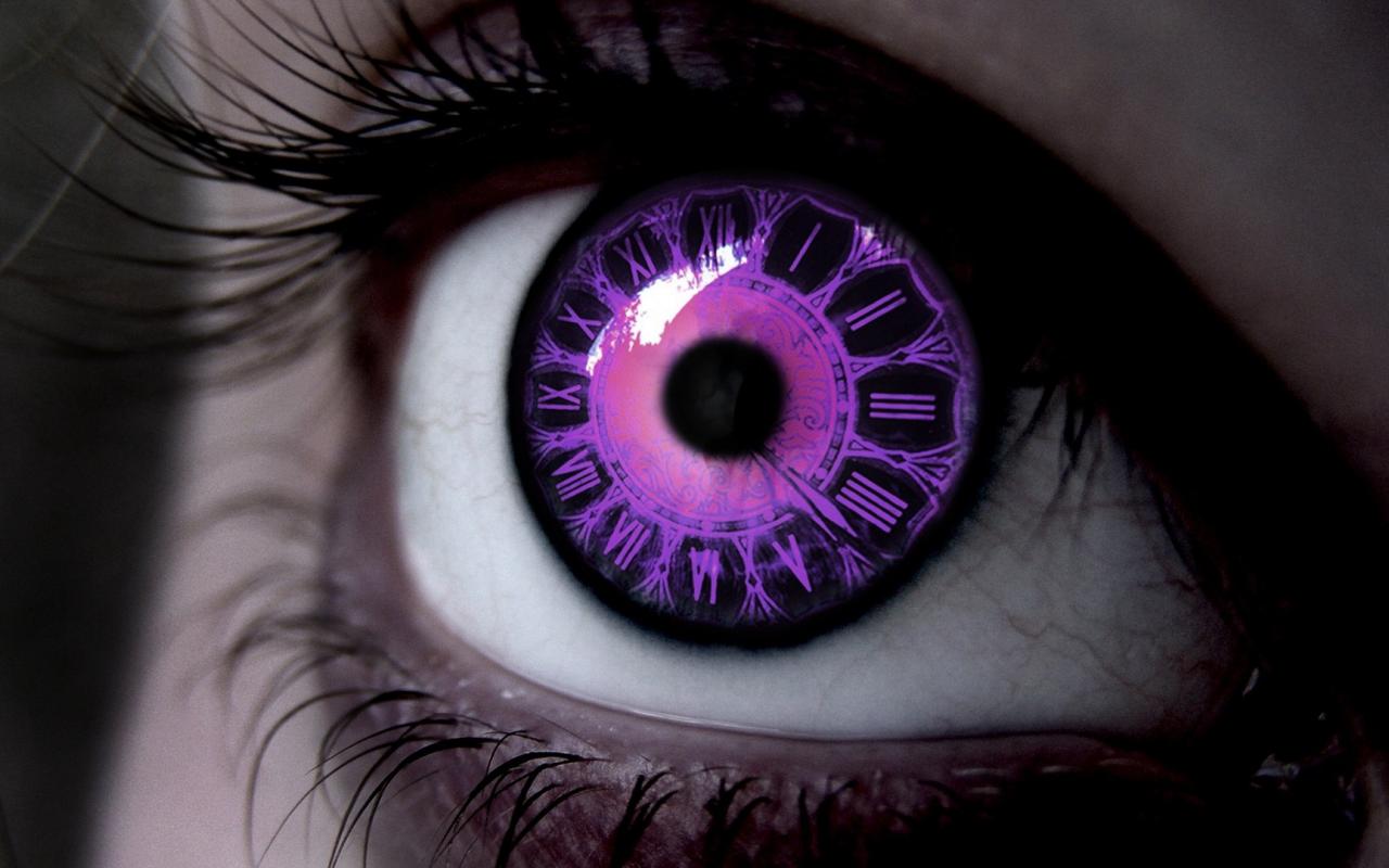 purple eyes clocks time 1080 hd wallpaper - (#26758) - HQ Desktop ...