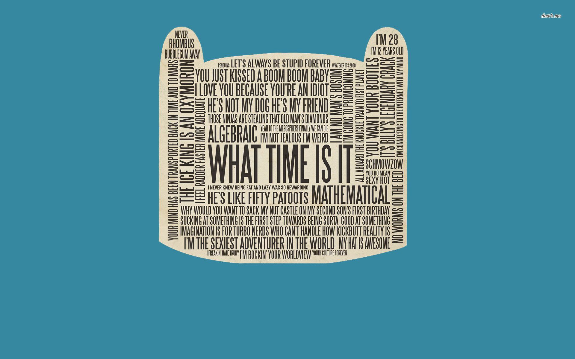 Adventure Time typography wallpaper - Typography wallpapers - #20626