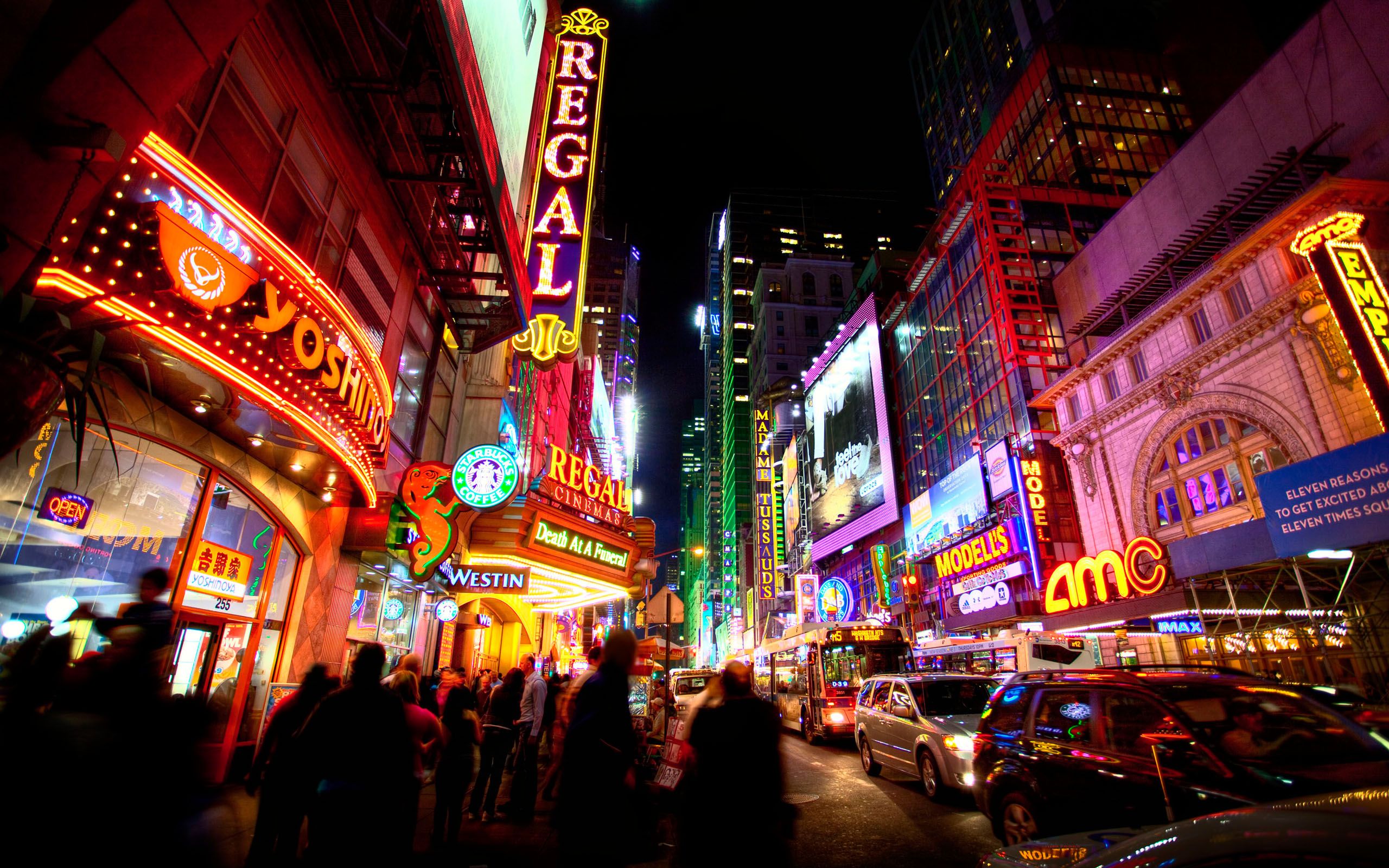 Times Square At Night Wallpaper - wallpaper