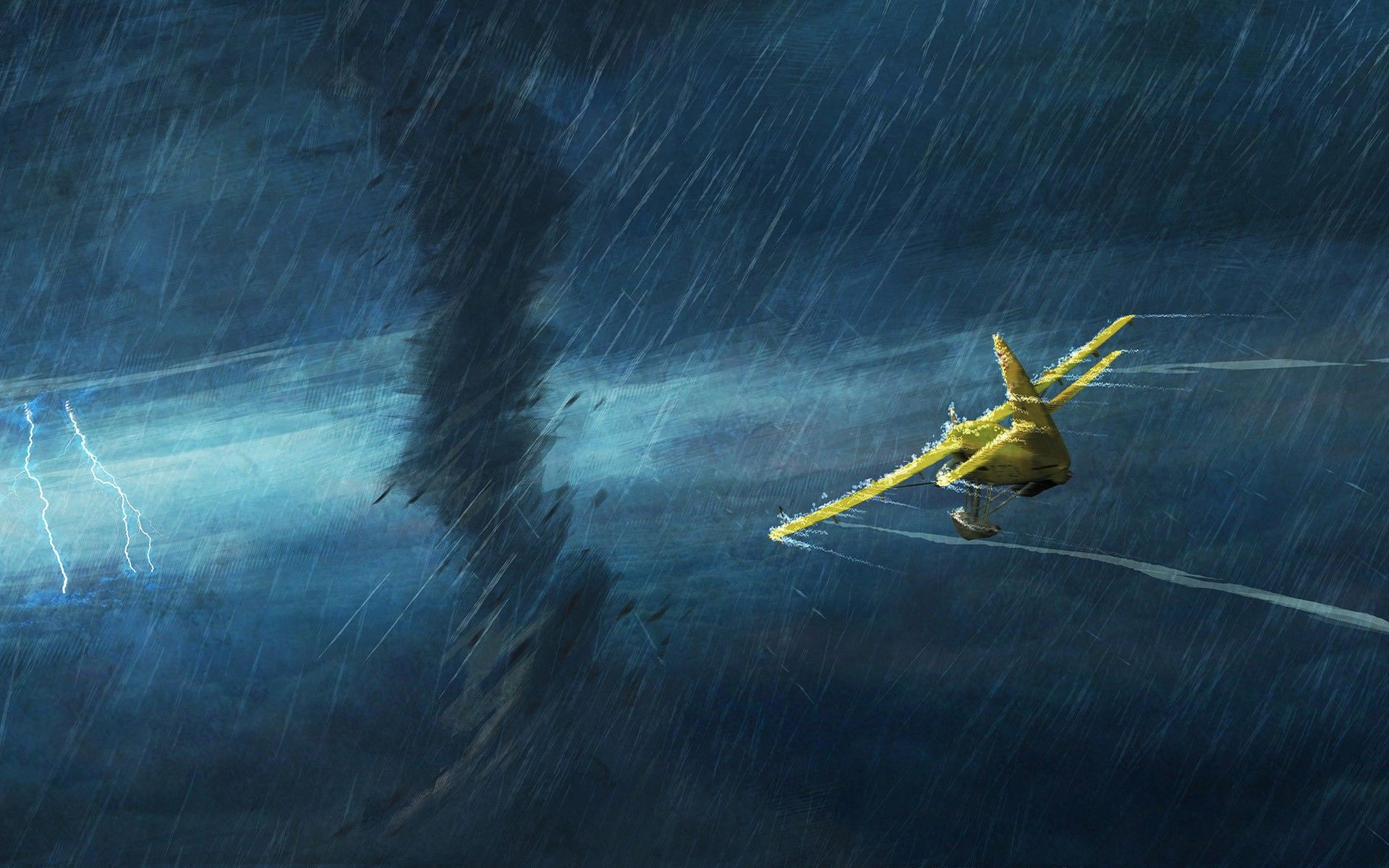 Aircraft storm the game The Adventures Of Tintin wallpaper ...