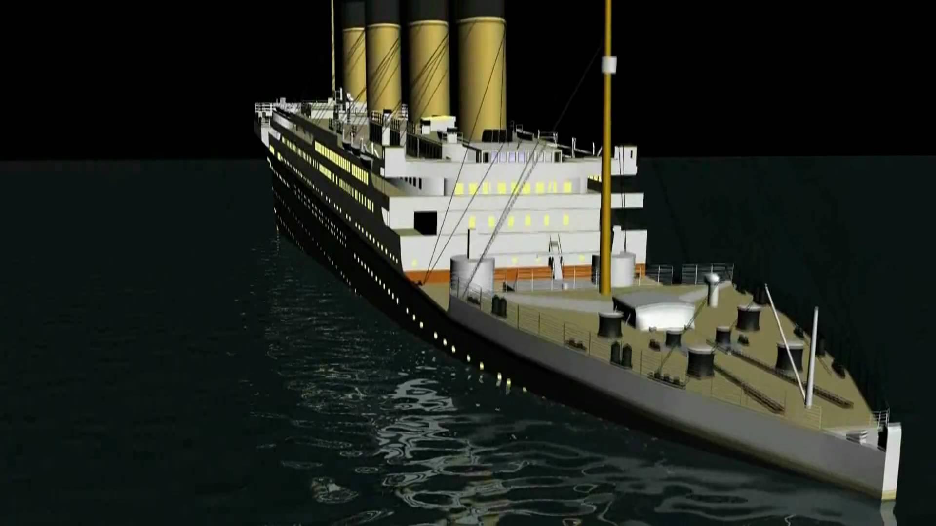 3D Titanic sinking Animation HD - YouTube