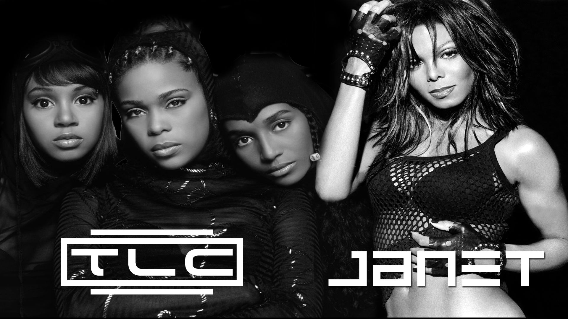 Janet Jackson and TLC - Wallpaper by lustrious-zombies on DeviantArt