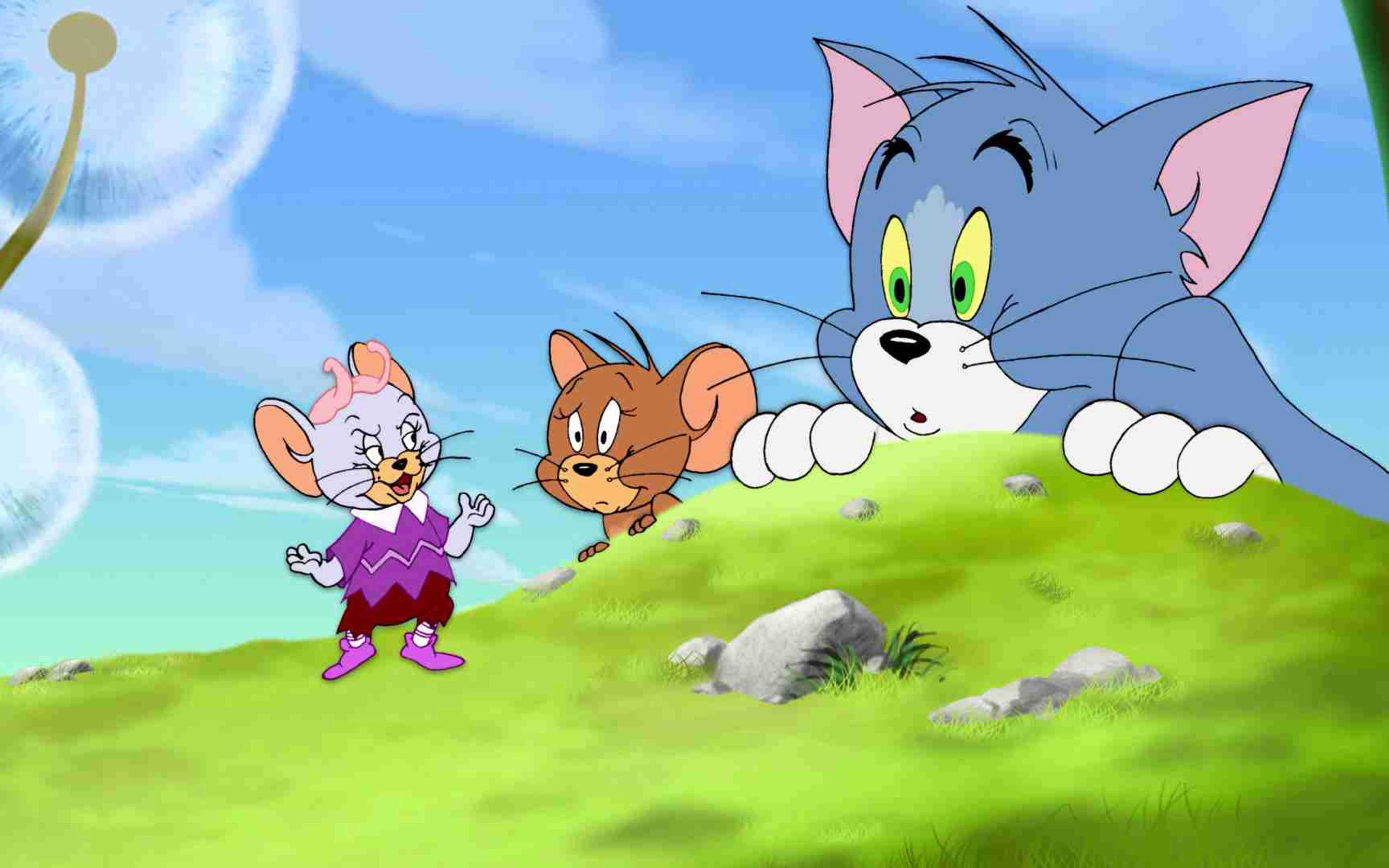Wallpaper Download 5120x3200 Scared tom and jerry of an another mouse