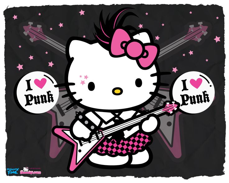 Punk rock Hello Kitty is rockin this style she is TOMBOY HELLO