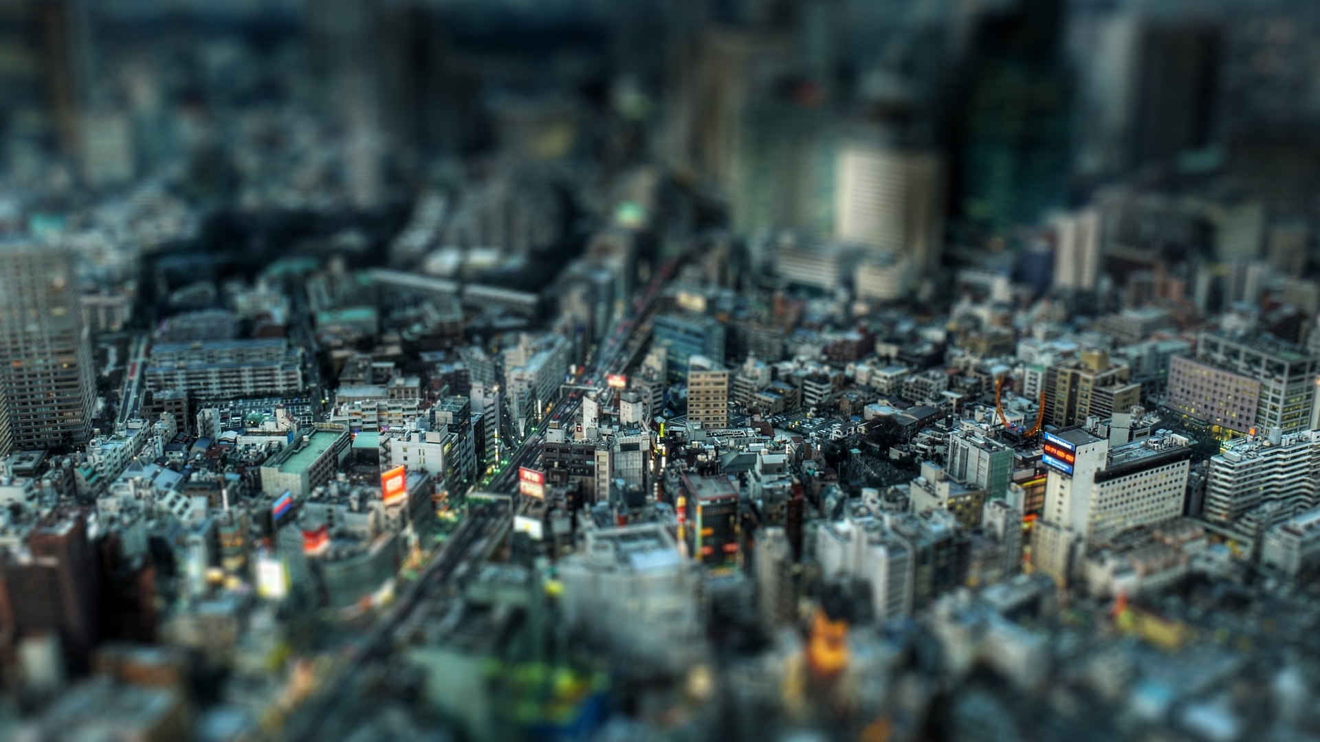 Download Top View Busy Crowded City 3D Wallpaper #3595 - HD ...