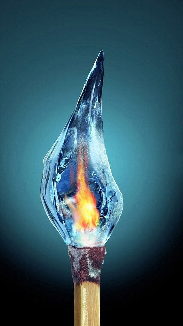 Ice fire - Best iPhone 5s wallpapers