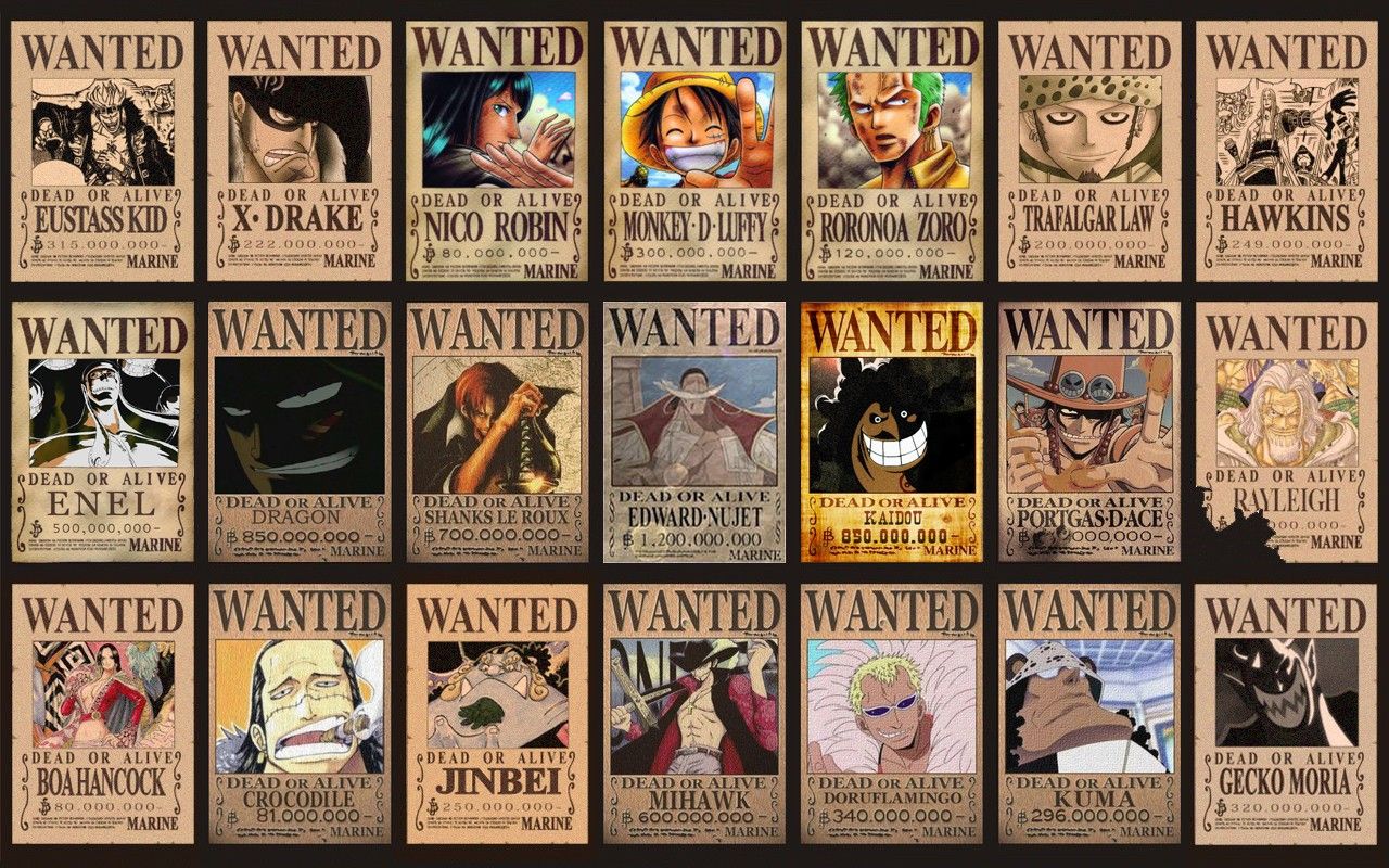 Image Wallpaper Description For One Piece Poster Wanted Wallpaper