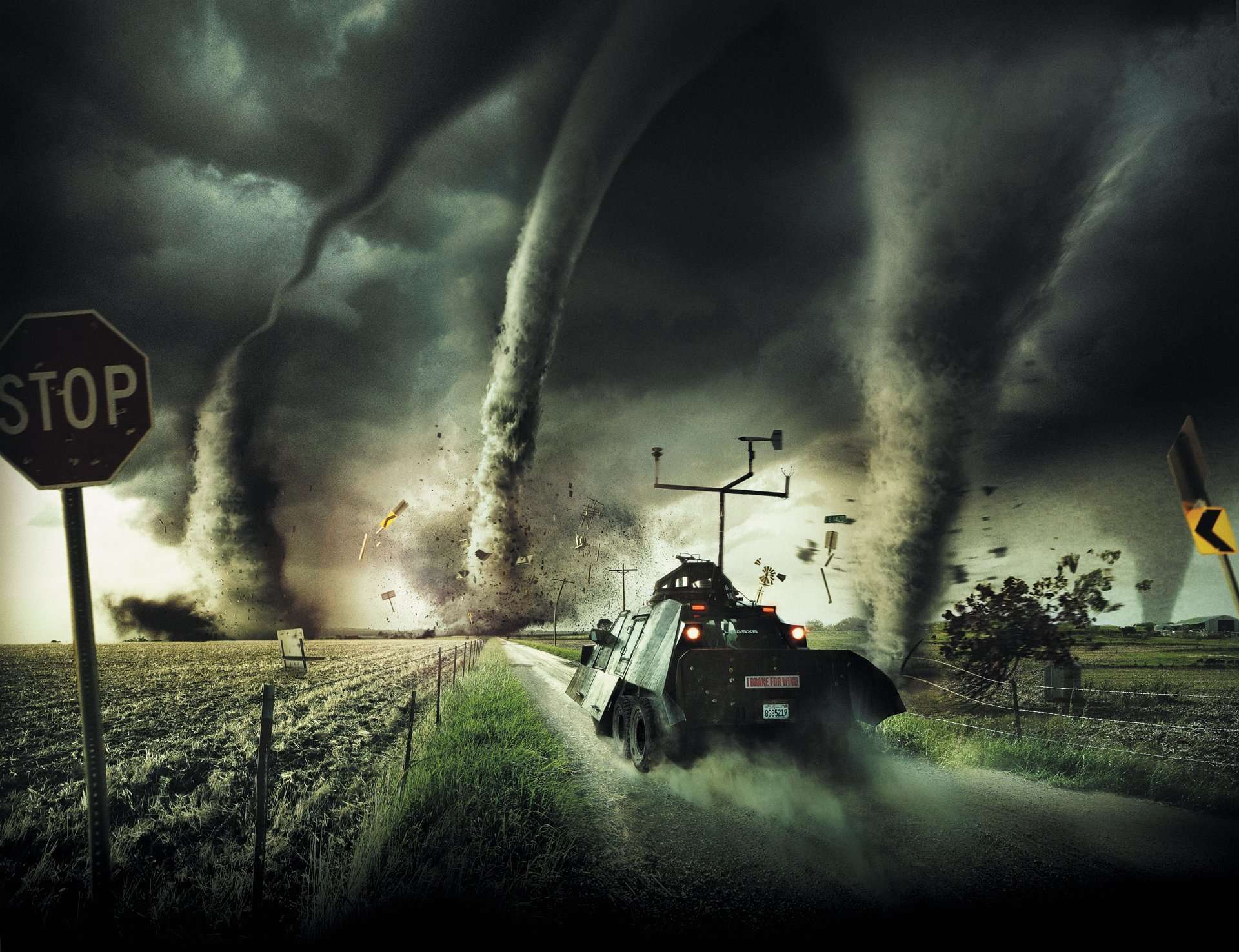 Wallpaper tornado hunter fantasy weather Download