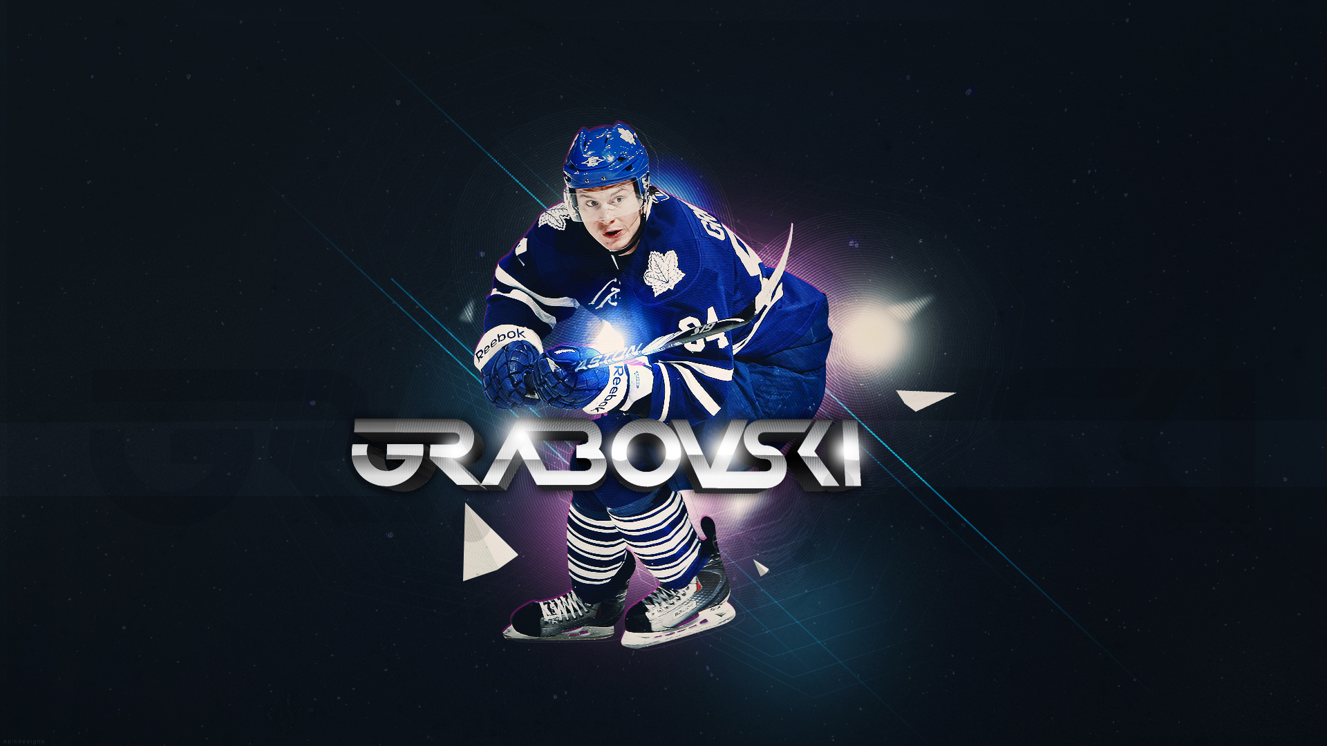 Hockey Mikhail Grabovski Toronto Maple Leafs wallpaper 1920x1080