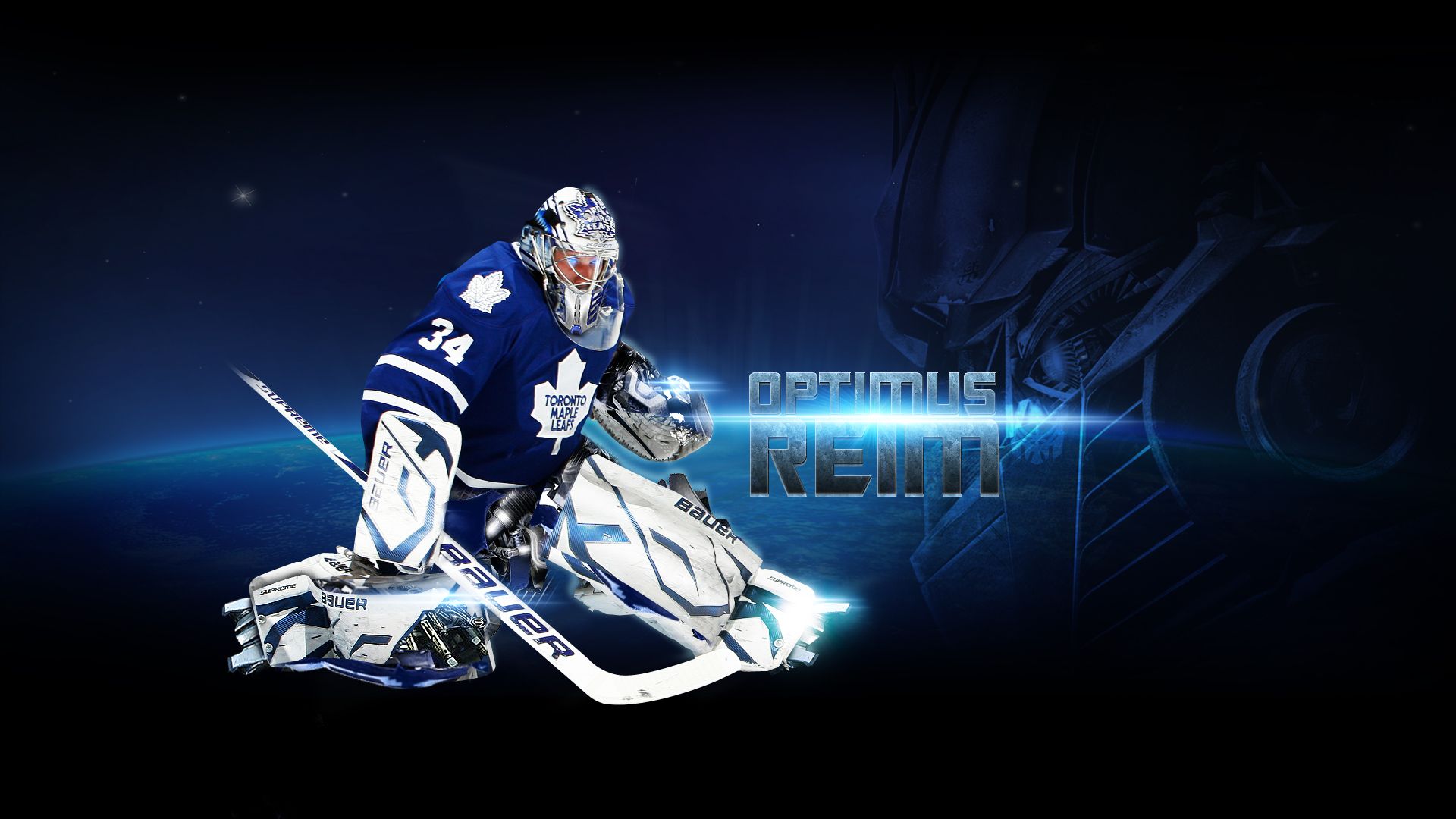 NHL Toronto Maple Leafs Optimus Reim wallpaper HD. Free desktop