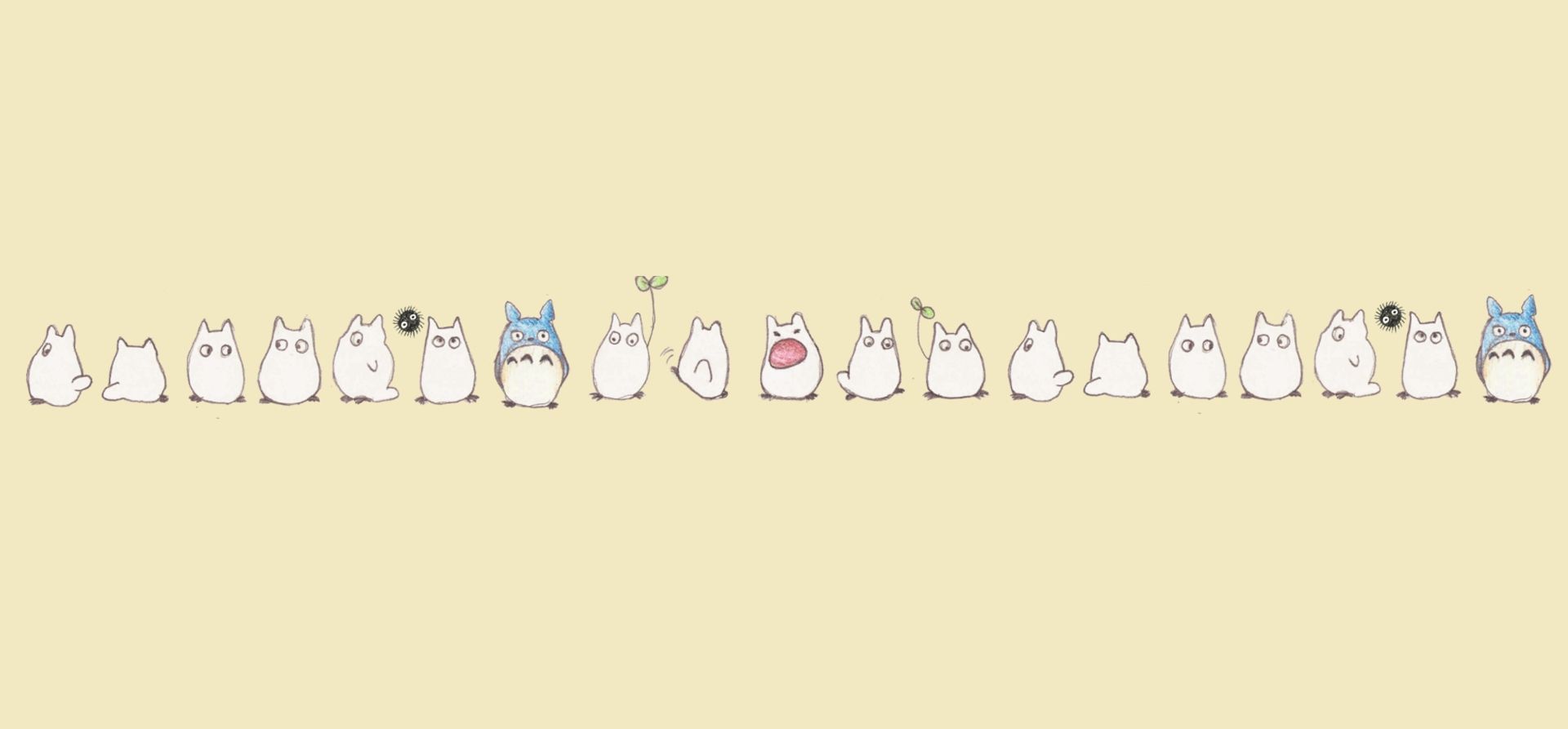 Kawaii Totoro Desktop Wallpaper - Cute Wallpapers