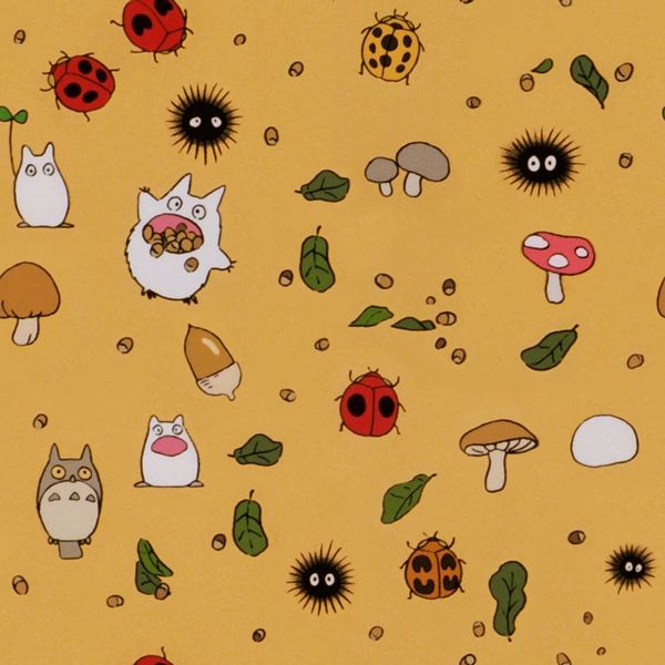 in my ongoing tiled background adventures, ive made a totoro ...