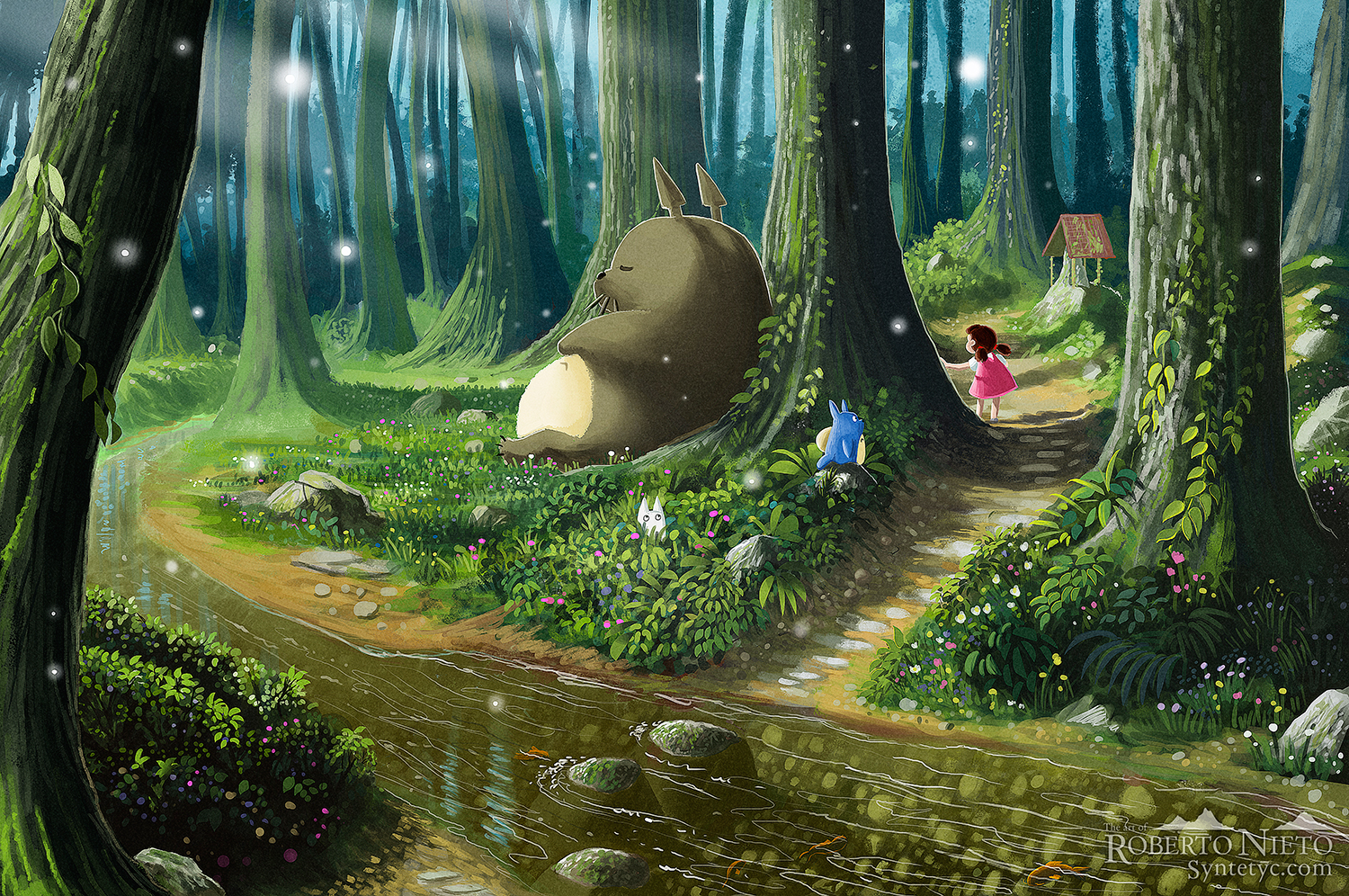 Download Neighbor Totoro Wallpaper 1500x996 | Full HD Wallpapers