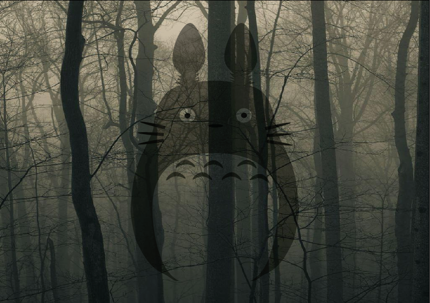 Totoro dark Background by Yamidami on DeviantArt