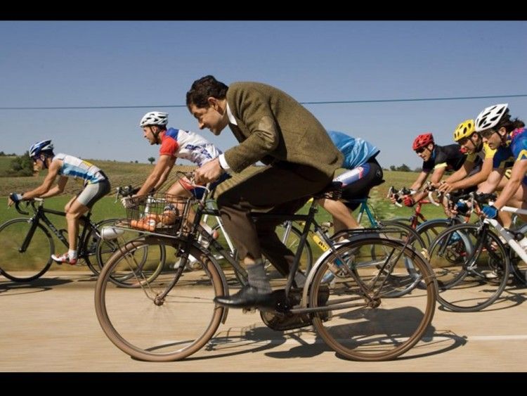 Wallpapers TV Soaps Wallpapers Mr.Bean Tour de france by menuno