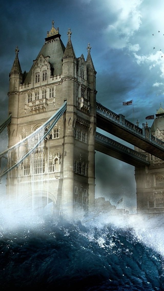 London Tower Bridge Wave iPhone 5s Wallpaper Download | iPhone ...