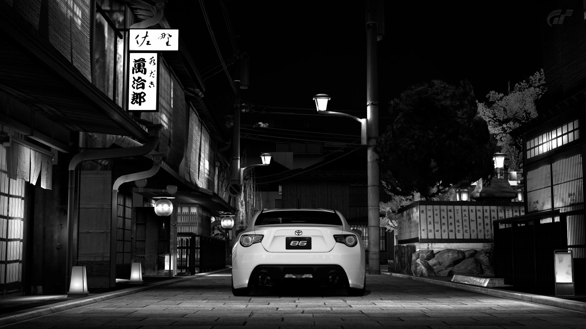 black and white, cars, Toyota, monochrome, back view, vehicles ...