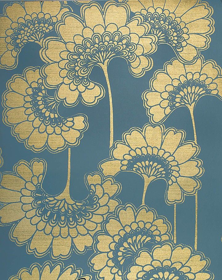 Japanese Floral wallpaper from Borderline Fabrics | the textile ...