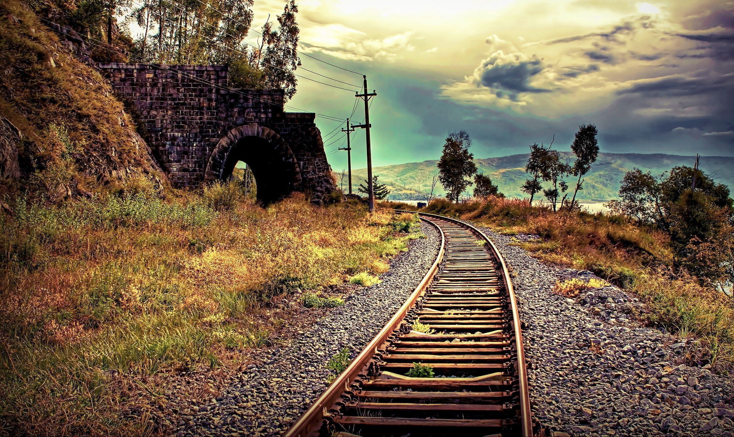 15 Train Tracks HD Wallpapers | Backgrounds - Wallpaper Abyss