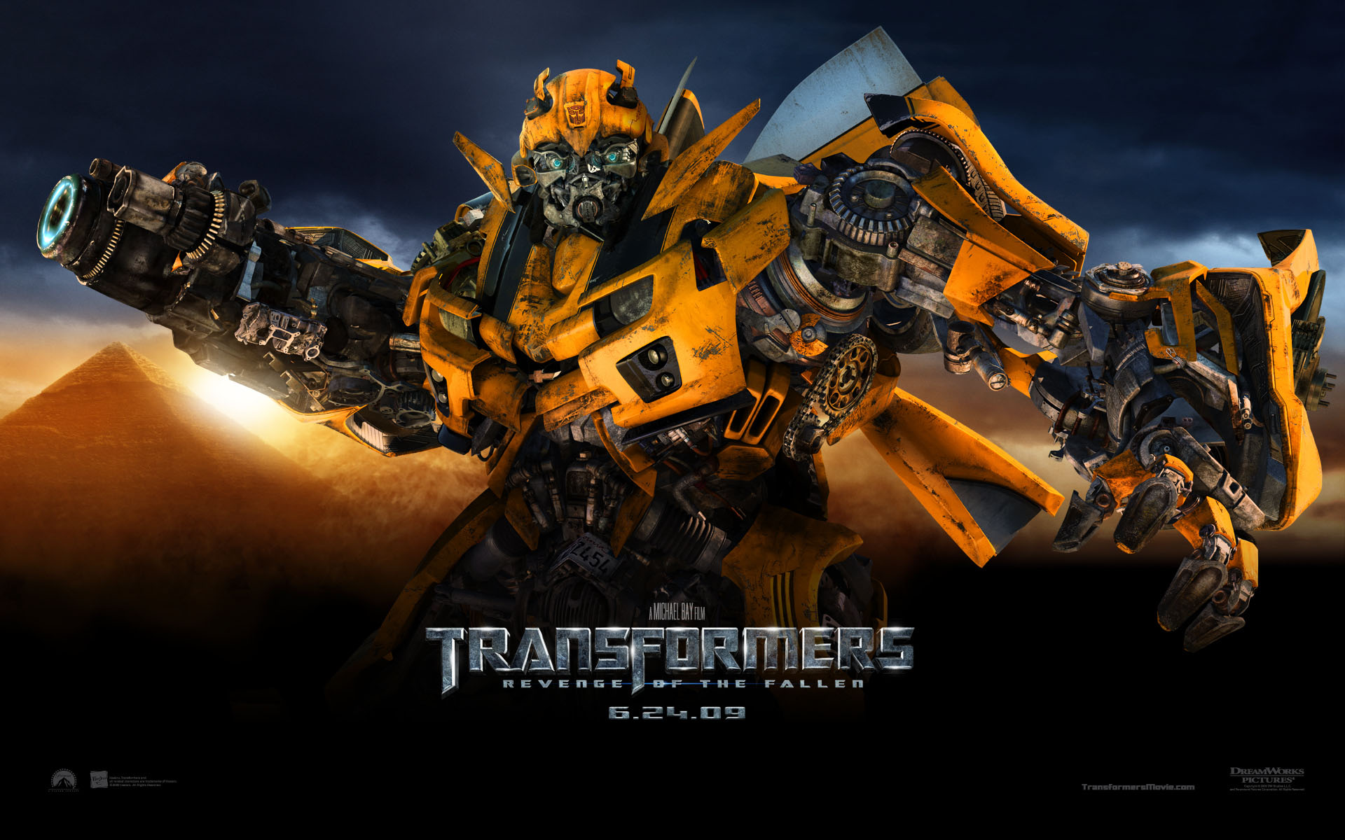 Bumble Bee from Transformers Revenge of the Fallen Movie Desktop