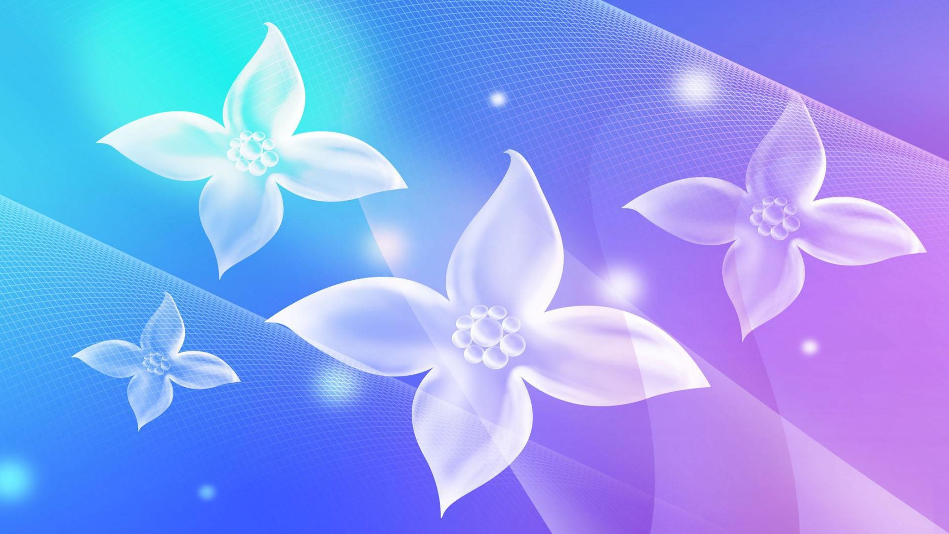 Translucent flowers wallpaper - Free Wide HD Wallpaper