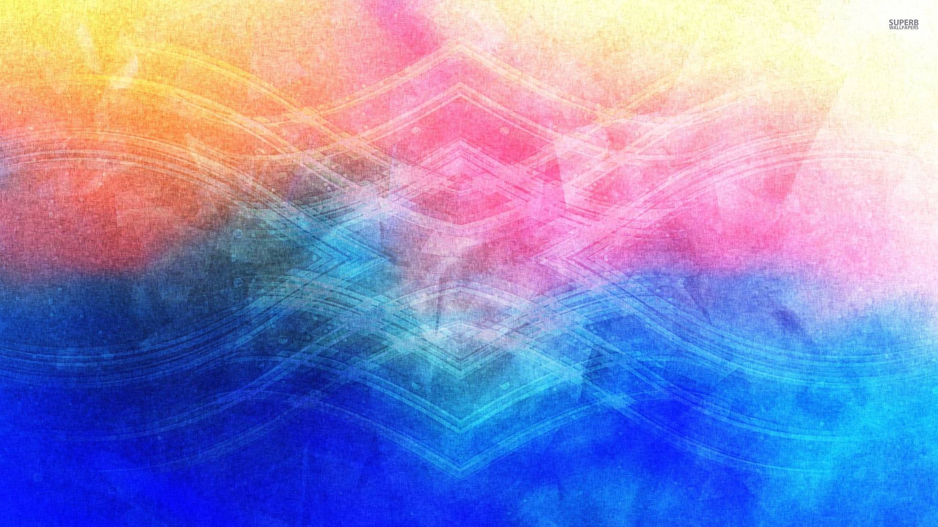 Translucent waves on colorful blur wallpaper - Abstract wallpapers ...