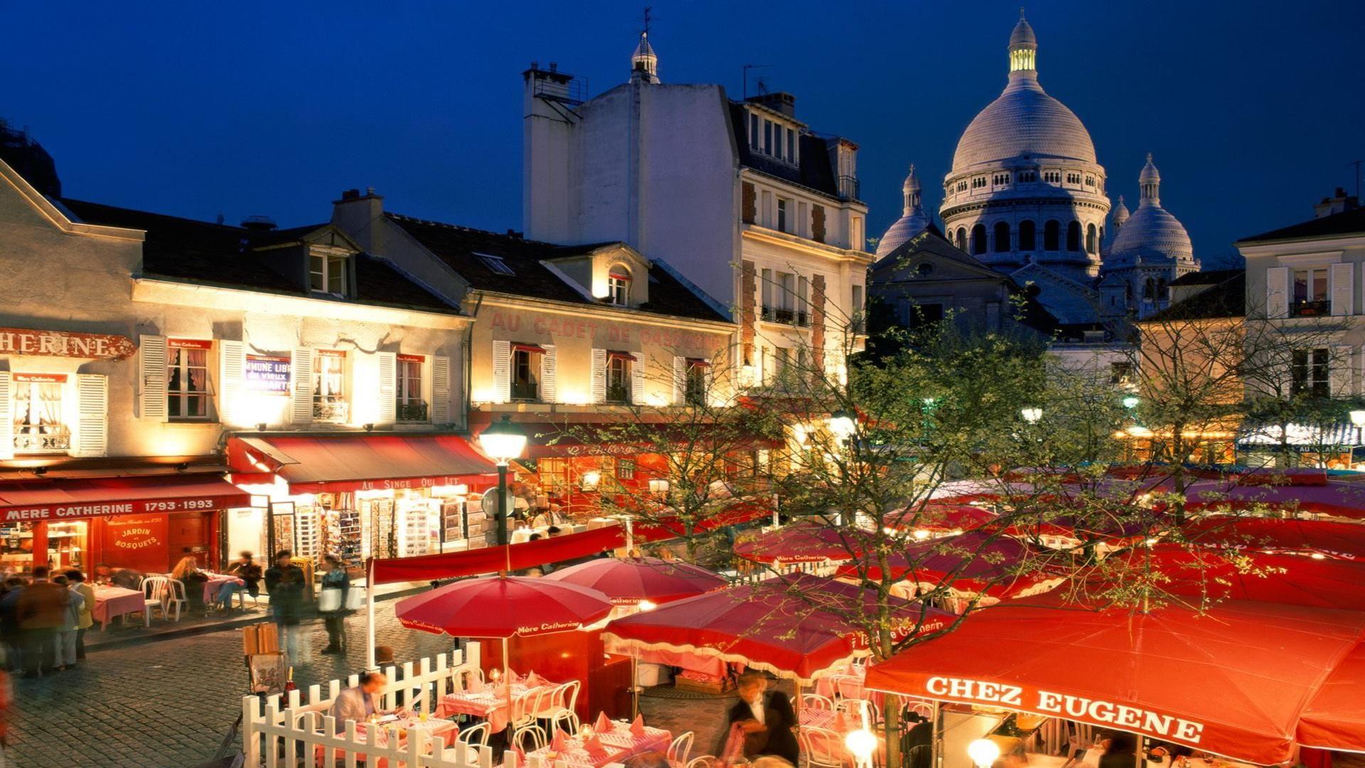 Place du tertre paris France travel free desktop background - free ...