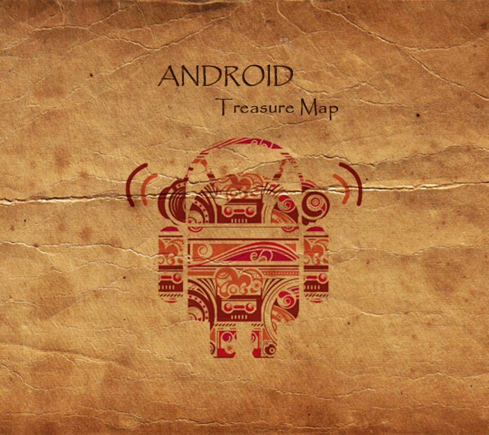 Androids treasure map - Flikie Backgrounds