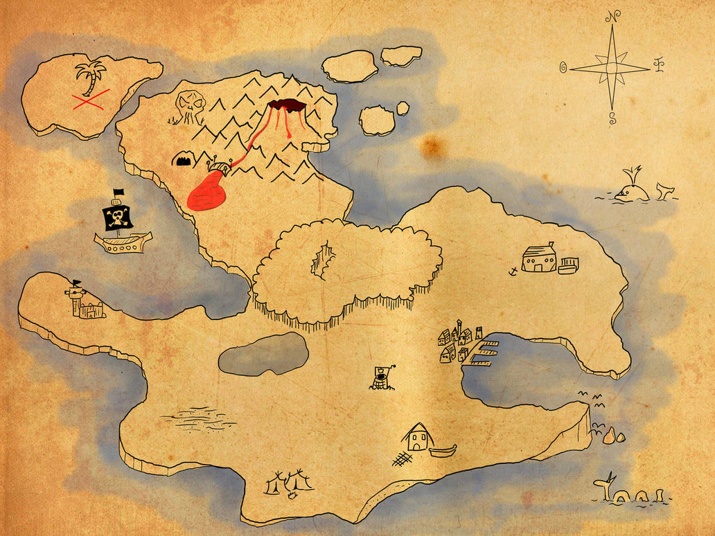 Pirates treasure map by Makkeroe on DeviantArt