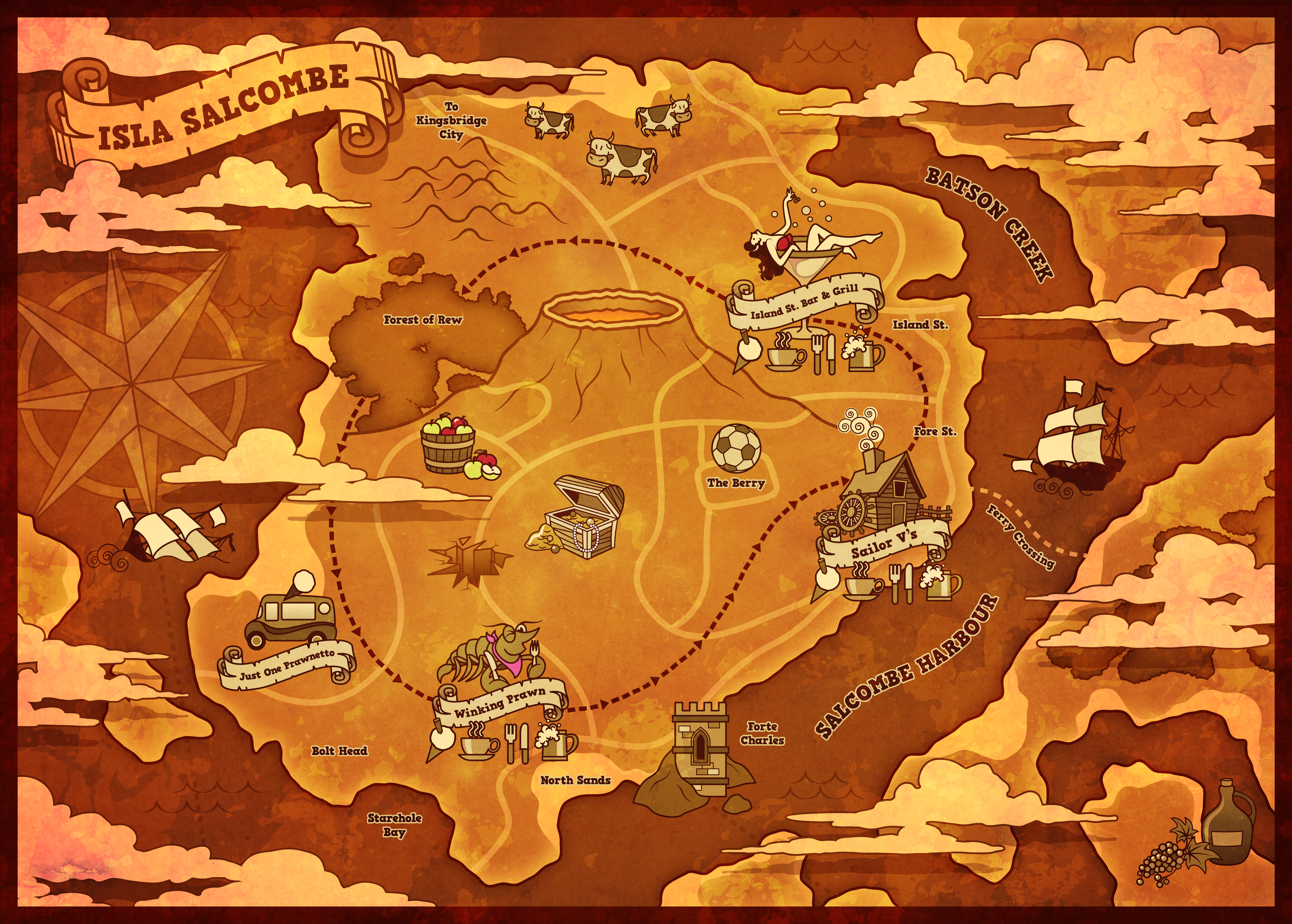 Treasure Map Illustration by LittleBOYblack on DeviantArt