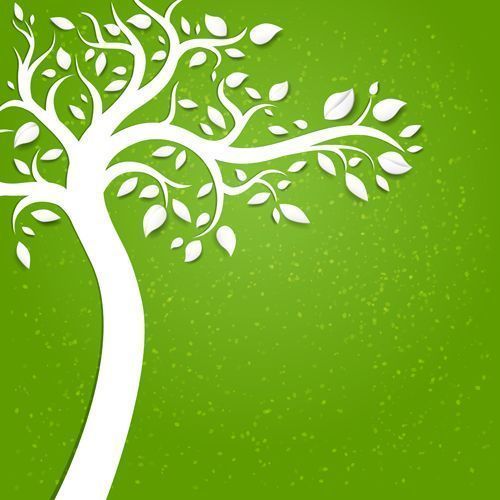 Eco natural style tree backgrounds vector 01 - Vector Background