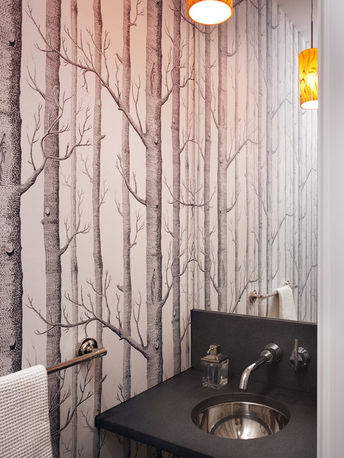 Tree Wallpaper Home Design Ideas, Pictures, Remodel and Decor