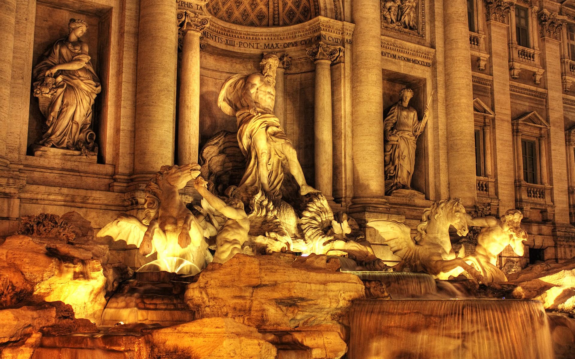 Trevi Fountain High Definition Wallpaper Travel HD Backgrounds