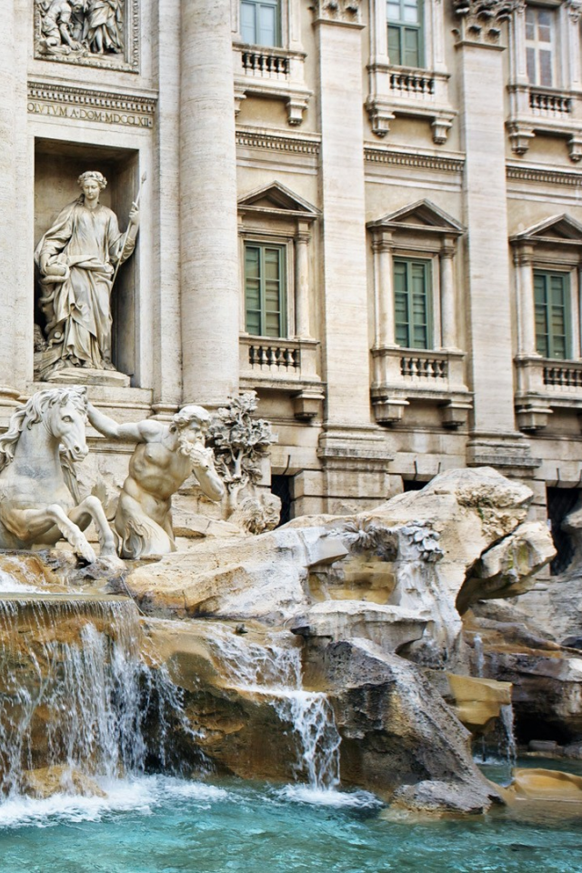 Wallpapers Trevi Fountain Iphone 640x960 #trevi