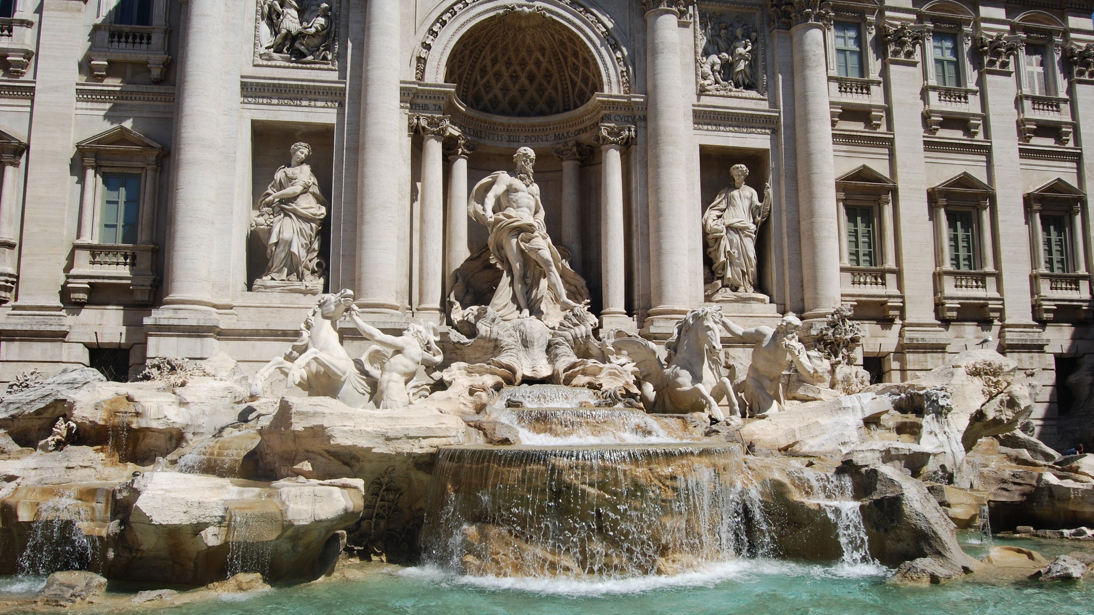 Travel. Rome. Monument. Trevi Fountain HD Wallpapers. 4K Backgrounds