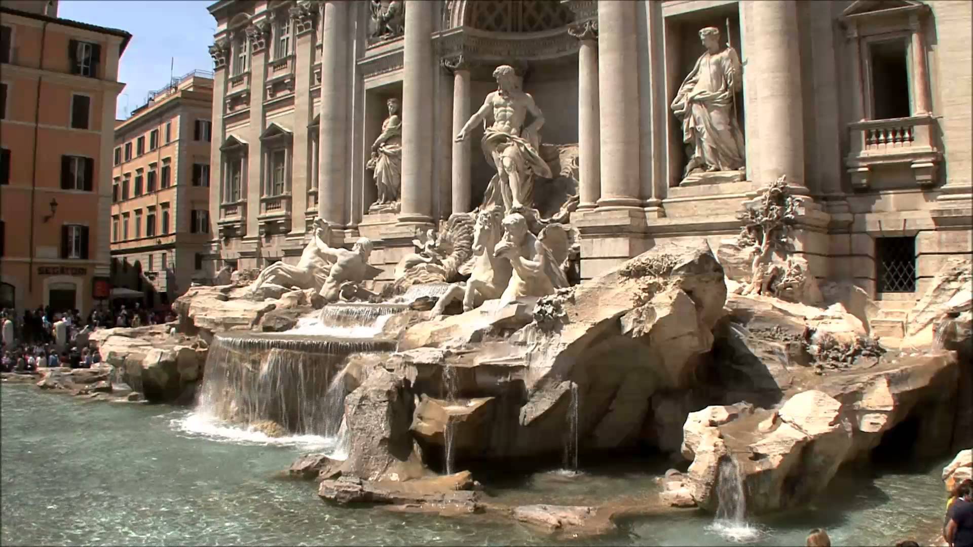 Trevi Fountain In Rome Italy - YouTube