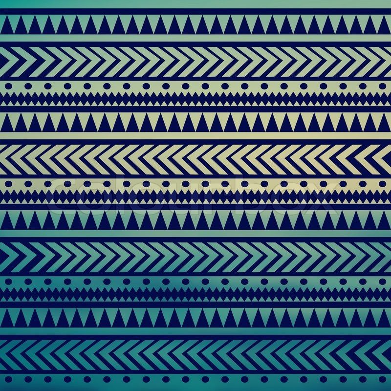 Seamless vector tribal texture. Tribal vector pattern. Colorful ...
