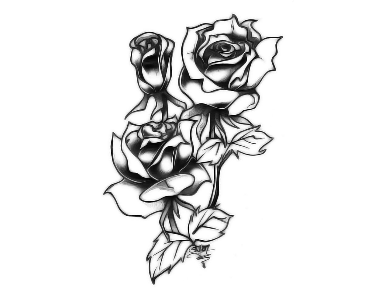 Rose Tribal Wallpaper | How to draw video tutorial step by step