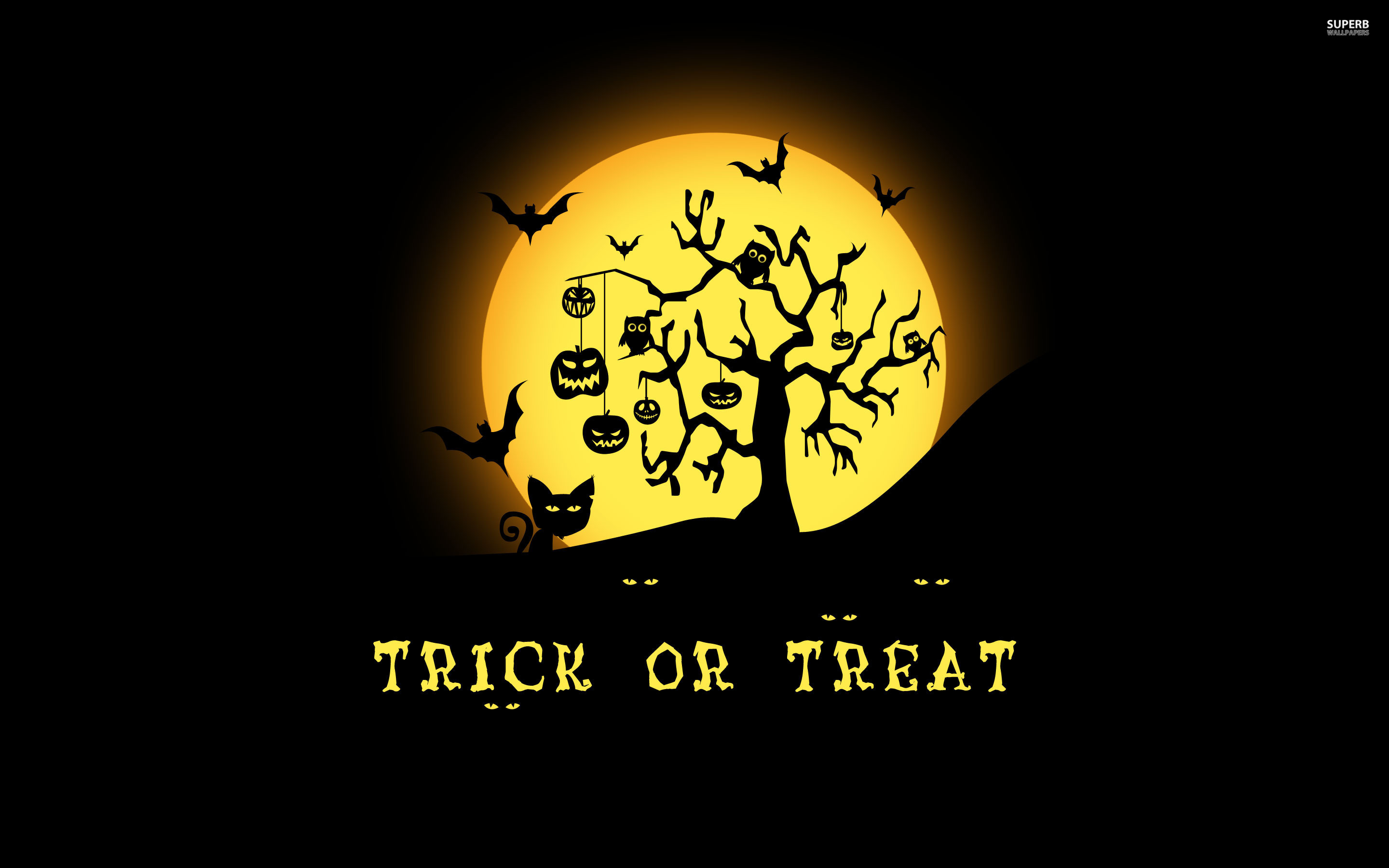 Trick or treat Desktop and mobile wallpaper Wallippo