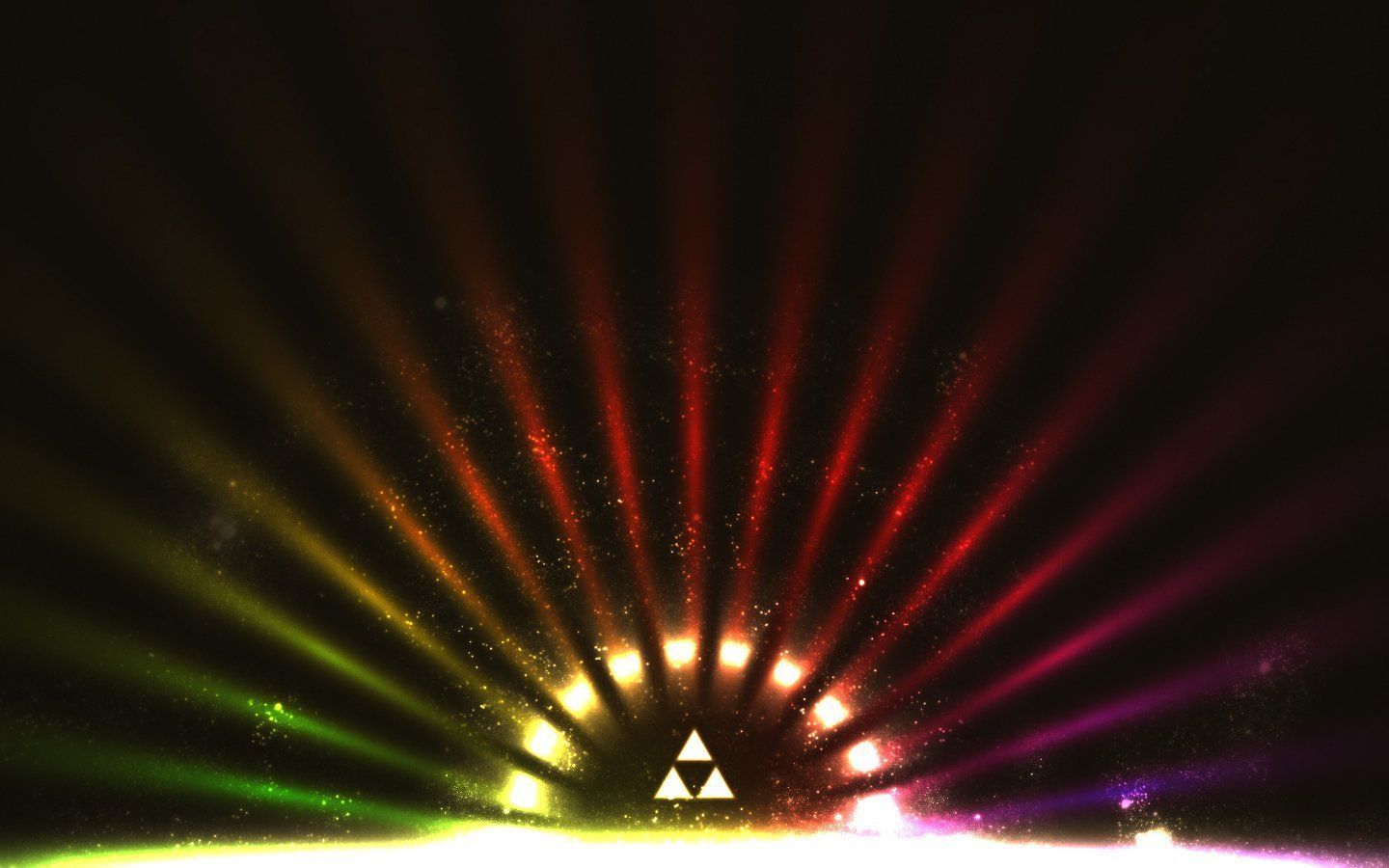 Multicolor triforce The Legend of Zelda wallpaper | 1440x900 ...
