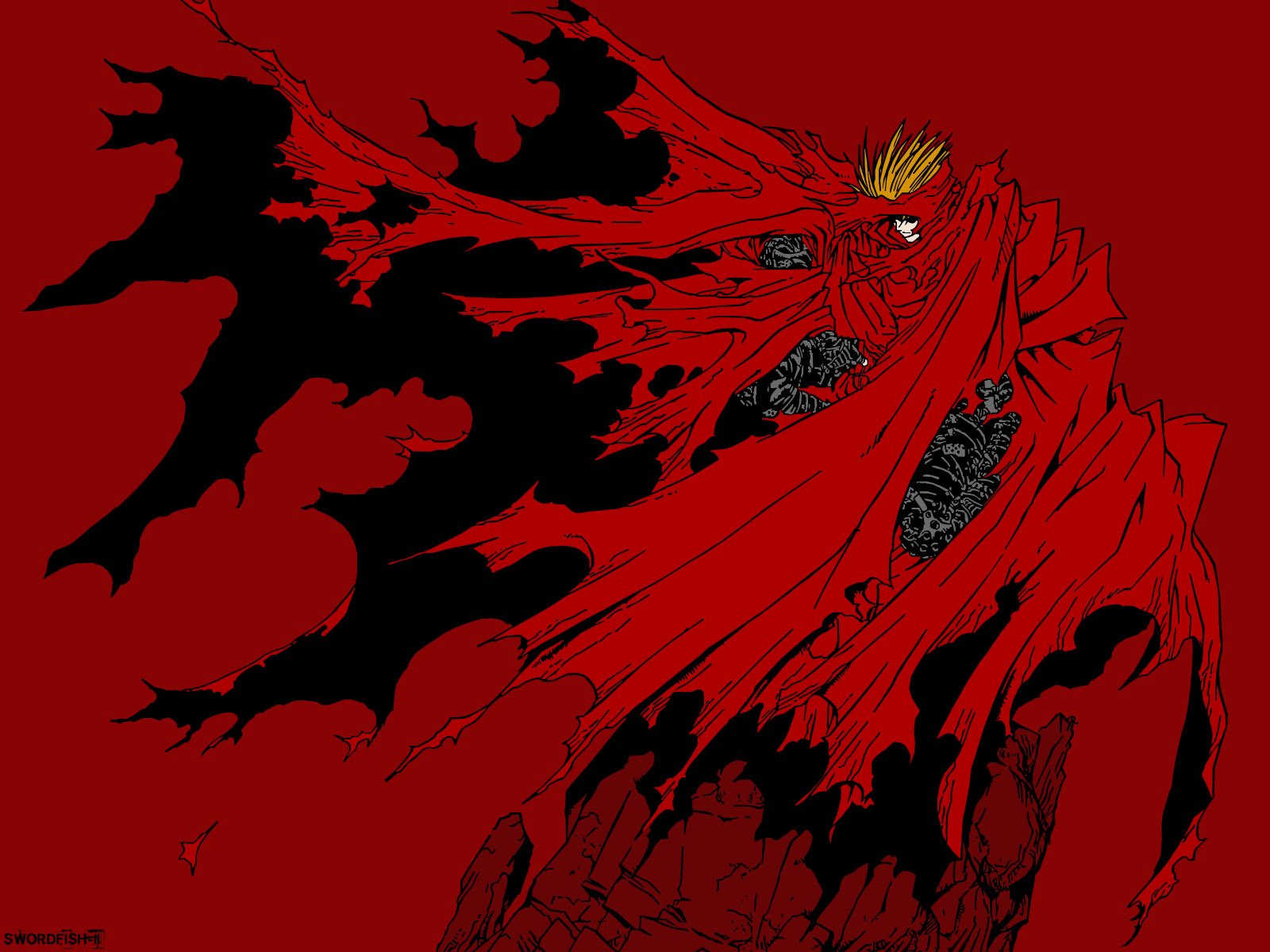Anime series characters trigun red male wallpaper | 1600x1200 ...