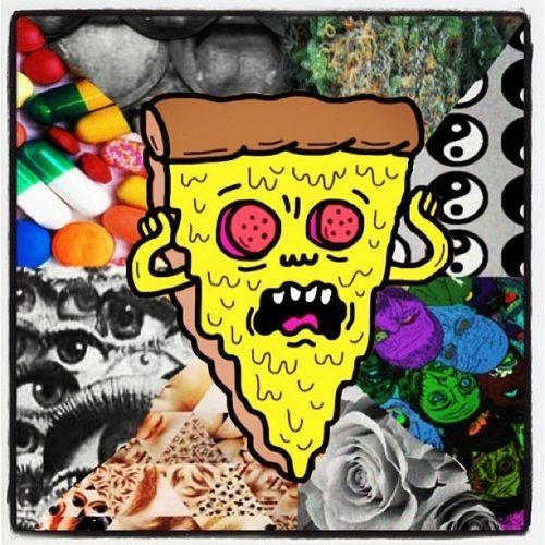 Tripped out pizza Trippy Pinterest Pizza and Posts