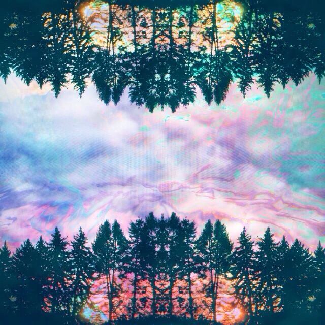 Trippy colorful forest | A Total Mind Fuck | Pinterest | Forests ...