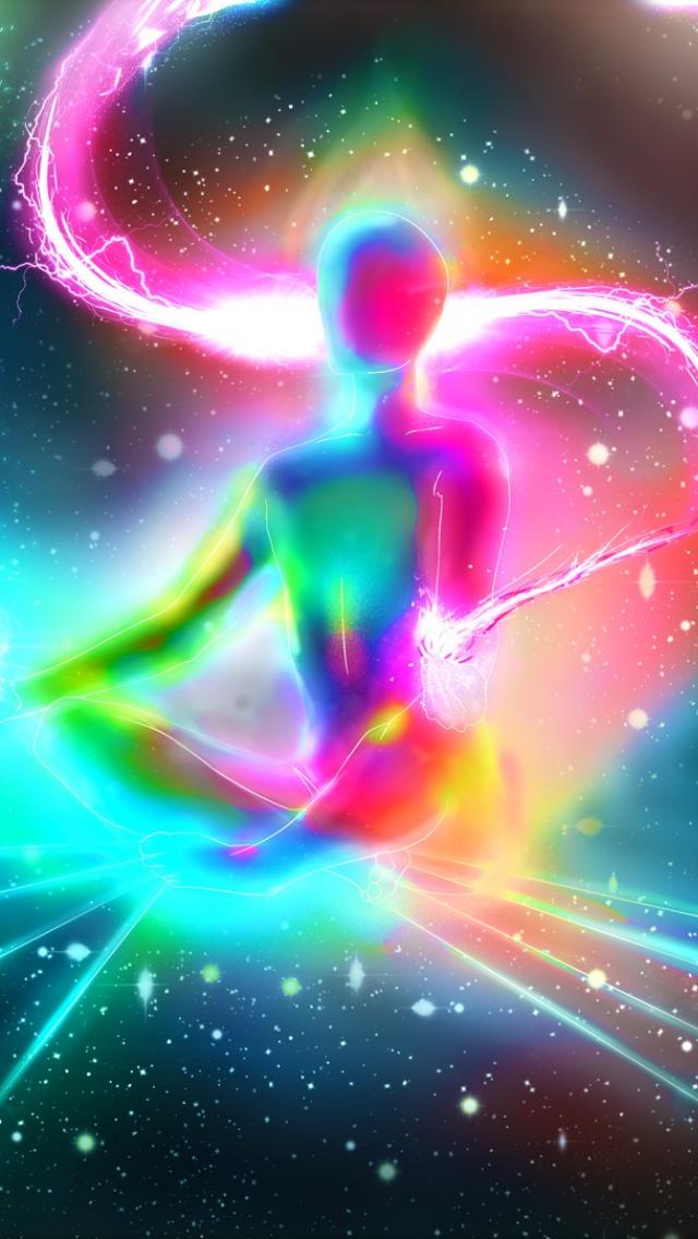 Trippy iPhone wallpapers For iPhone 5 5c 5s 640x1136 lights digital trippy dreams meditation human body