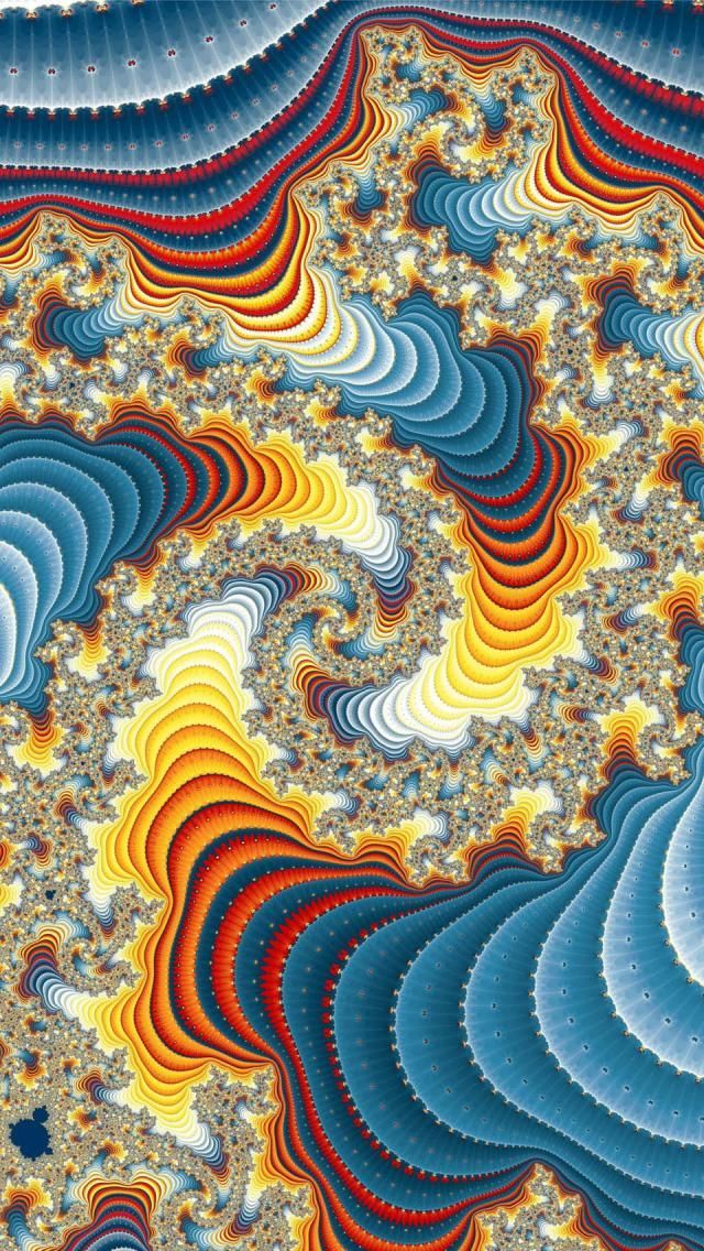 Psychedelic Art Spiral - Beautiful background #pattern iPhone