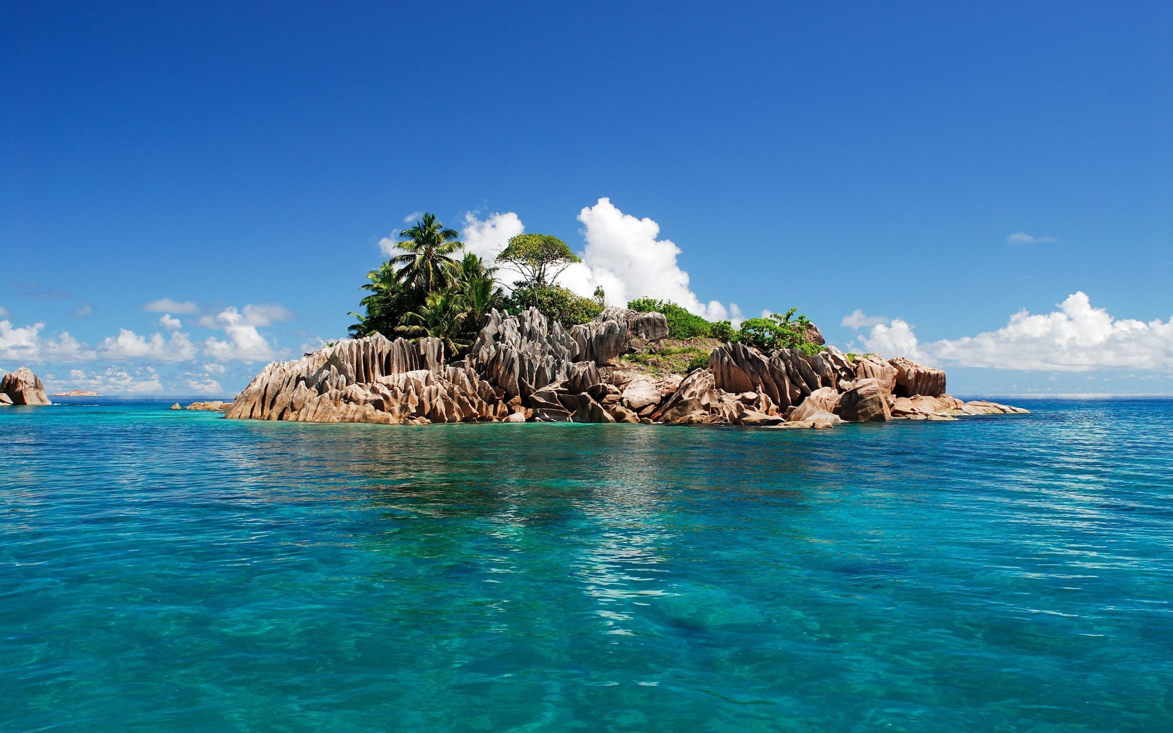 Download Wallpaper 3840x2400 Seychelles, Tropical, Island Ultra HD ...
