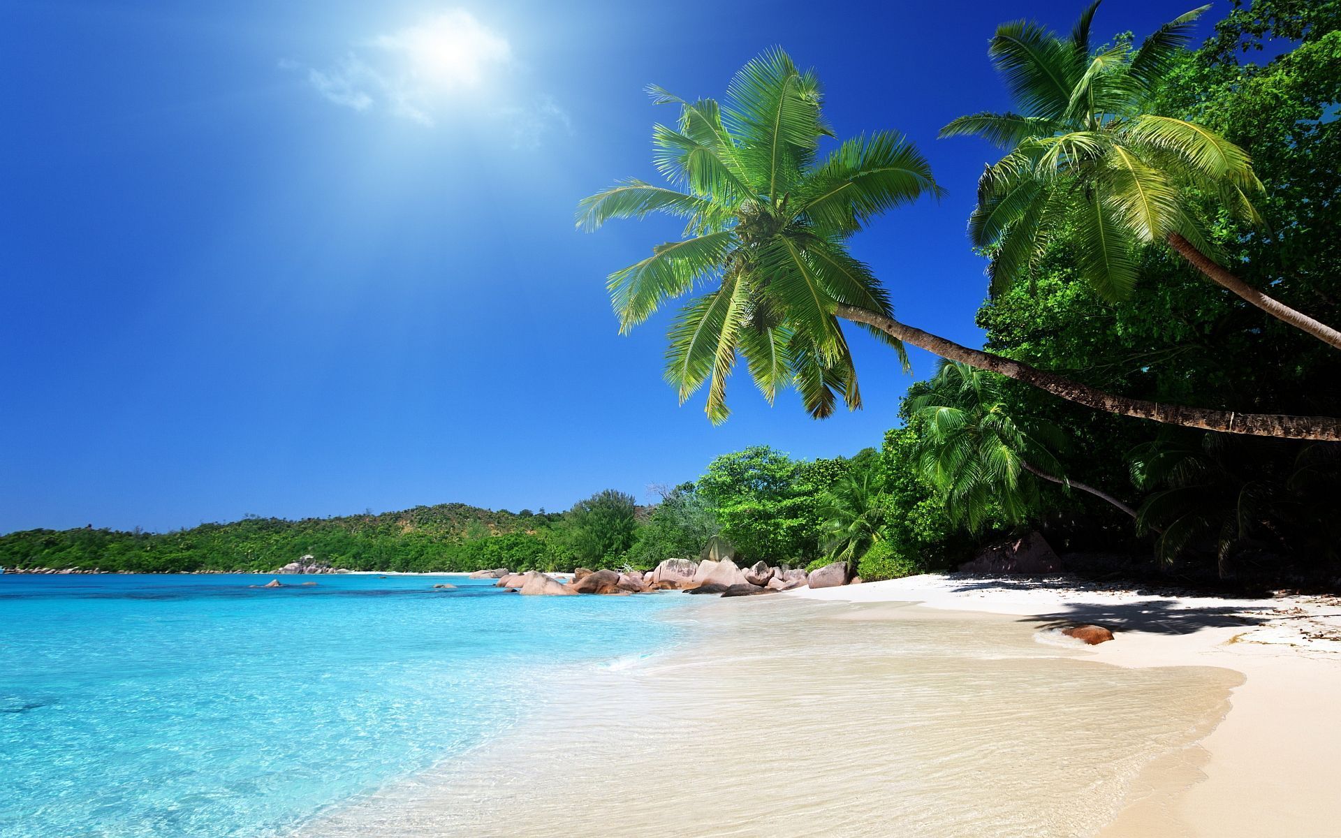 Free Beach Screensavers And Wallpapers Boat On Tropical Beach