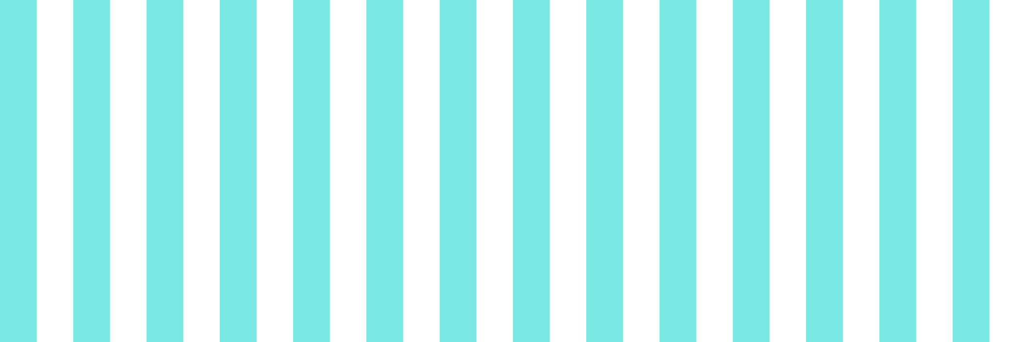 Turquoise white 1 inch stripe wallpaper - glimmericks - Spoonflower