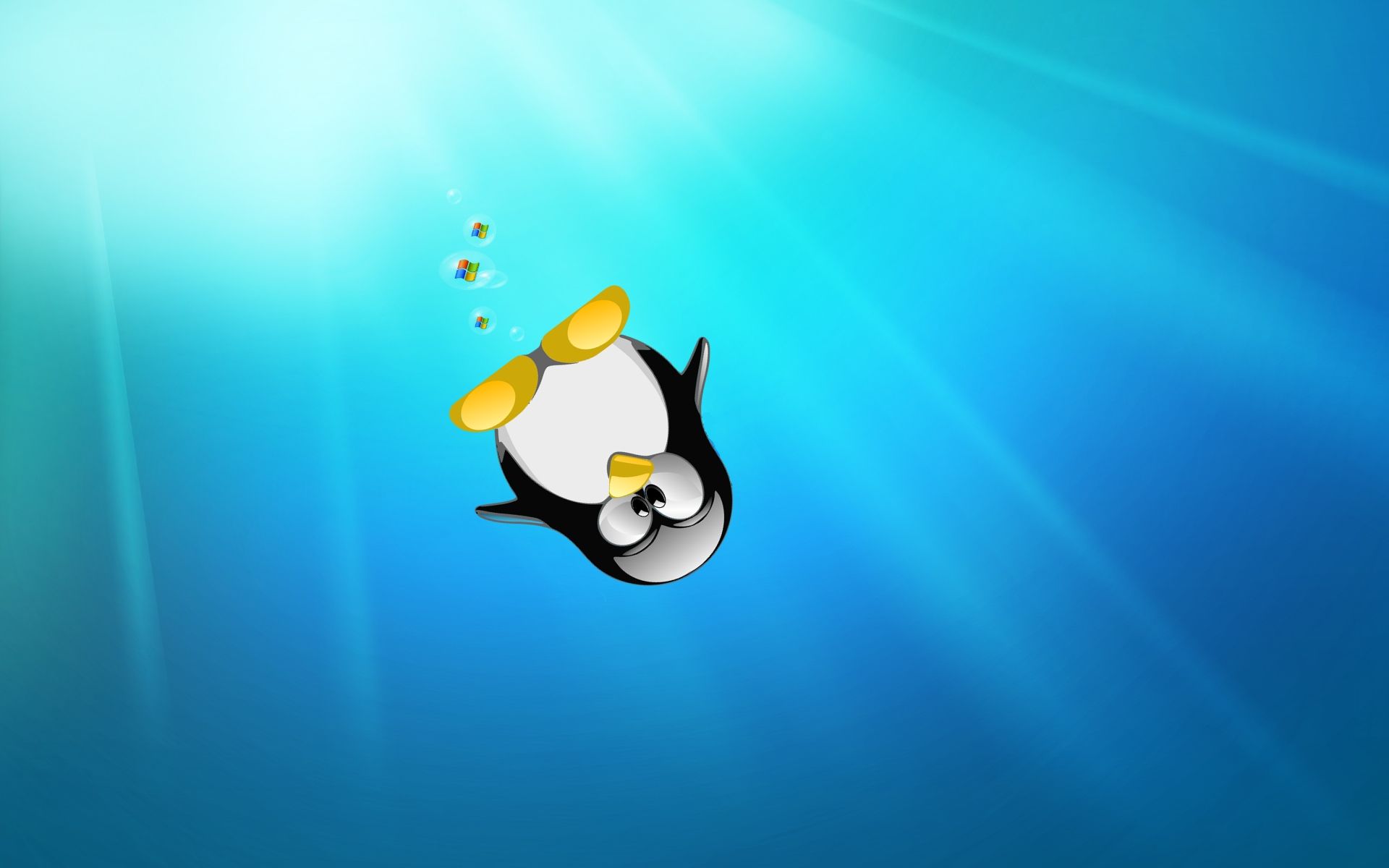 Gallery for - linux pinguin wallpaper